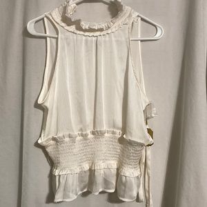 Womens size Med high neck sleeveless silky feel